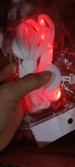 Cadeau de Noël Lacet LED en nylon de 120 cm de longueur illumine les lacets pour la décoration de chaussures Evert Lighting